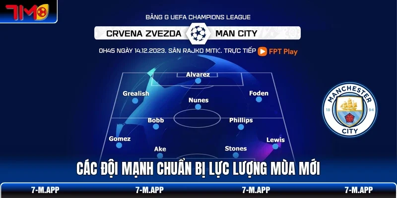 Các đội mạnh chuẩn bị lực lượng mùa mới