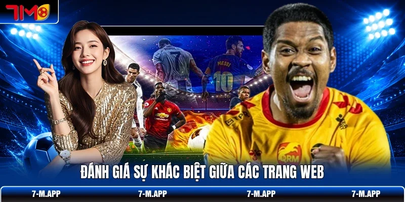 Đánh giá sự khác biệt giữa các trang web