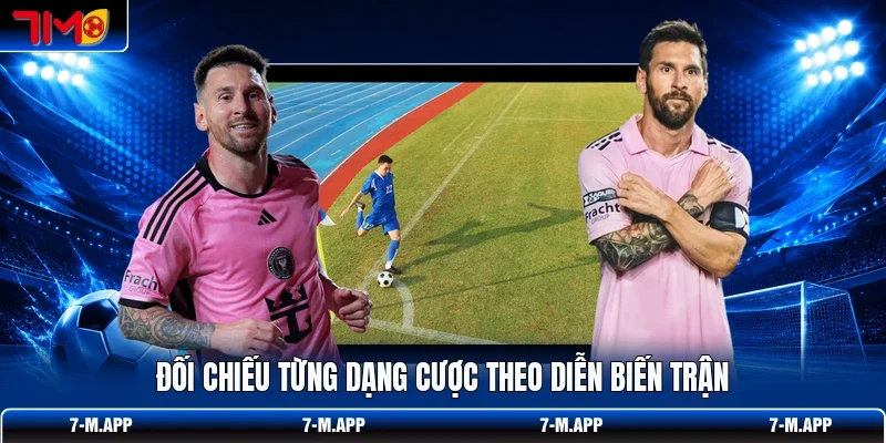 Đối chiếu từng dạng cược theo diễn biến trận