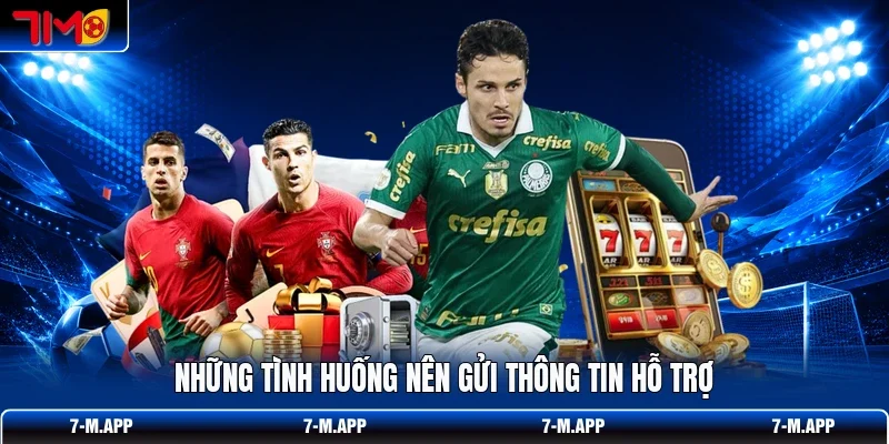 Những tình huống nên gửi thông tin hỗ trợ